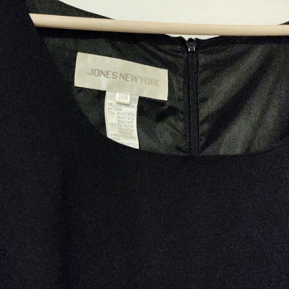 Little Black Dress - Jones New York. 18W; 100% Polyester. Dry Clean Only. - Picture 2 of 4